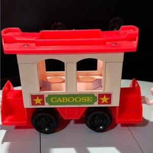Fisher price 1986 train caboose cart